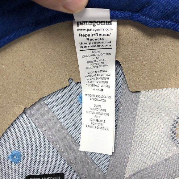 Patagonia Fitz Roy Horizons Trucker Hat- Lago Blue  New Unisex main image 7